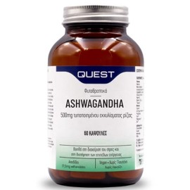 Quest Ashwagandha 500mg Extract Συμπλήρωμα Διατροφής με Εκχύλισμα Ασβακάντας για το Στρες 60caps