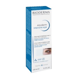 Bioderma Atoderm Intensive eye 3-σε-1 Καθημερινή Φροντίδα για τα Ερεθισμένα Βλέφαρα που Καταπραΰνει Επανορθώνει και Αφαιρεί το Μακιγιάζ 100ml