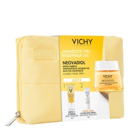 Vichy Promo Neovadiol Replenishing Anti-Sagginess Day Cream Κρέμα Ημέρας κατά της Χαλάρωσης 50ml & ΔΩΡΑ Meno 5 Bi-Serum 5ml & Capital Soleil UV-Age Daily SPF50+ 3ml σε Κίτρινο Τσαντάκι