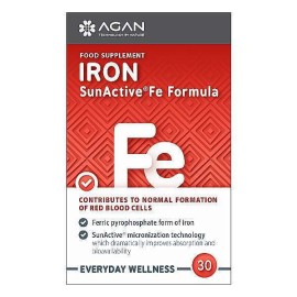 Agan Iron Sunactive Fe Συμπλήρωμα Διατροφής Σιδήρου 30 κάψουλες