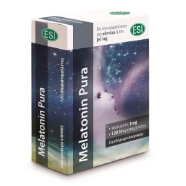 ESI Melatonin Pura 1mg Συμπλήρωμα για την Αντιμετώπιση της Αϋπνίας & του Jet Lag 120tabs