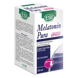 ESI Melatonin Pura Spray Υπογλωσσιο Σπρει για την Αντιμετώπιση της Αϋπνίας και του Jet Lag 20ml