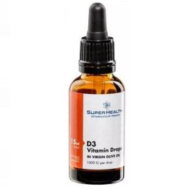 Super Health Vitamin D3 Drops με Extra Vigin Oil 15ml